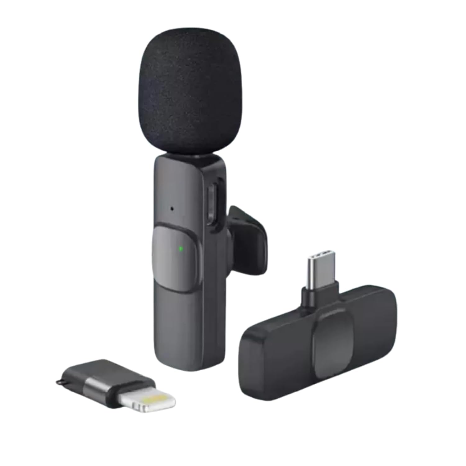 Bluetooth Mic - Your Ultimate Companion for YouTube Creation | Crystal Clear Sound & Wireless Freedom | Perfect for Vloggers, Podcasters & Streamers (1 pcs)
