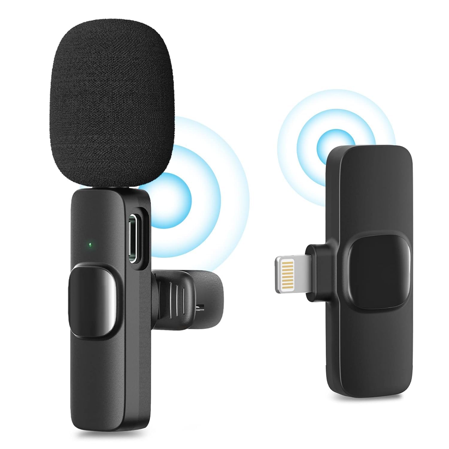 Bluetooth Mic - Your Ultimate Companion for YouTube Creation | Crystal Clear Sound & Wireless Freedom | Perfect for Vloggers, Podcasters & Streamers (1 pcs)