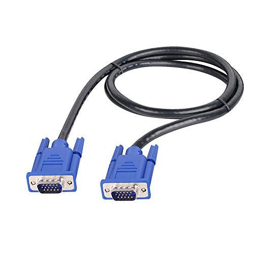 NGG VGA Monitor Cable (1.5M) – Male to Male, Full HD Video, Black