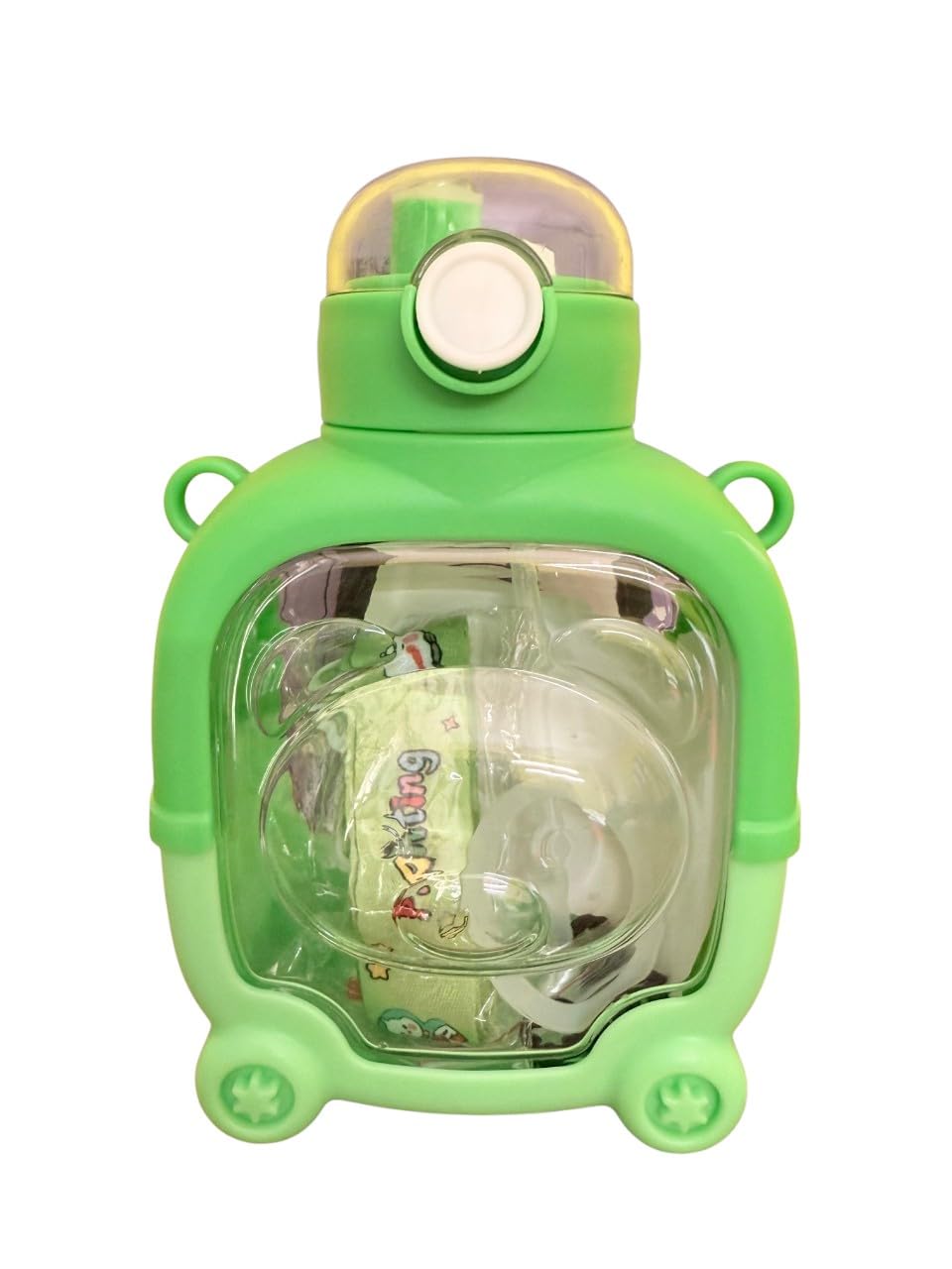 NGG Teddy Cartoon Water Bottle – Leakproof, 900ml, Cute Bottle for Kids (Boys & Girls)