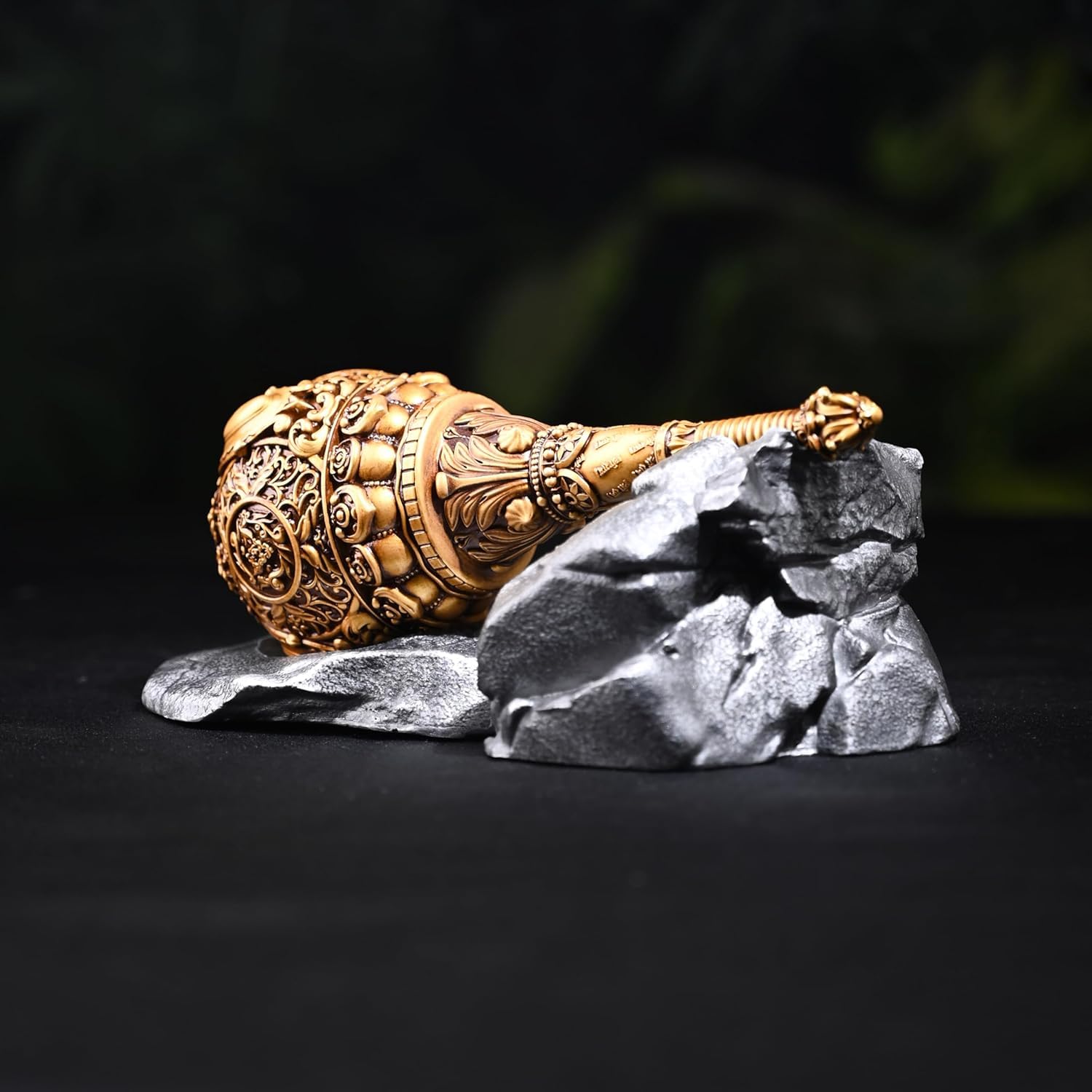 Hanuman Ji Gada Decorative Showpiece| Bajrang Bali Mace Idol for Car Dashboard, Pooja Room & Home Decor | Symbol of Strength & Devotion(1PCS)