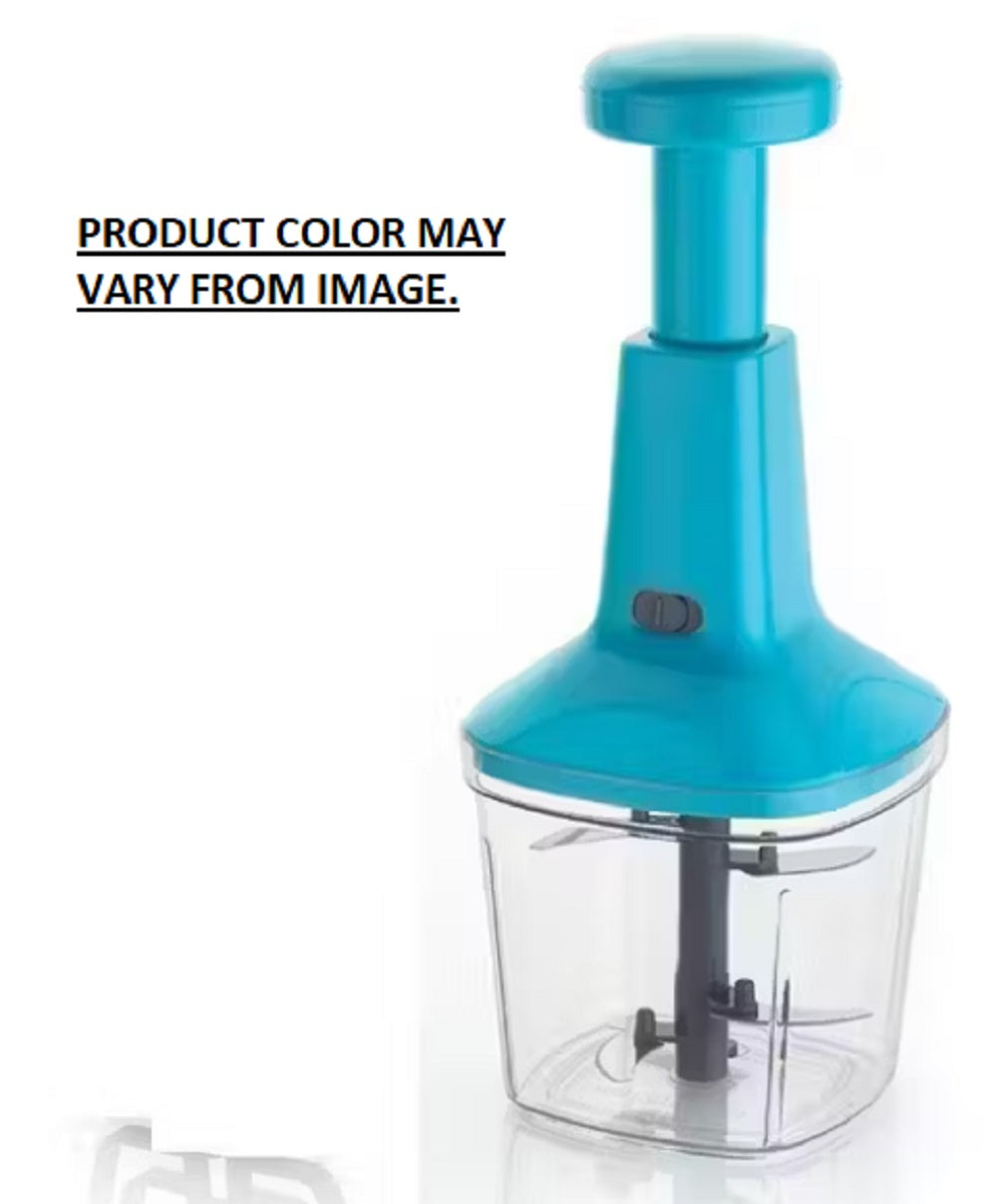 NGG 6-Blade Push Chopper – 1000ml Manual Vegetable & Fruit Cutter, Easy Push Design