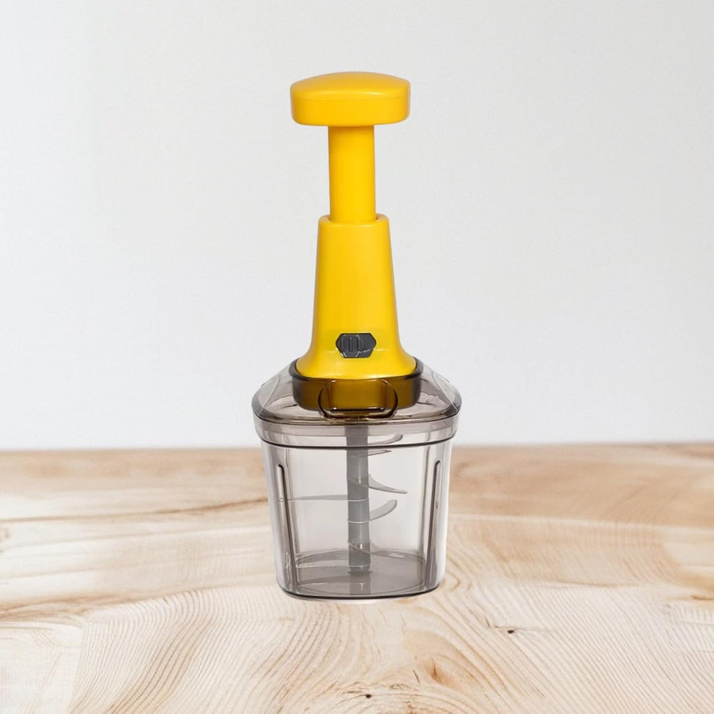NGG Manual Food Chopper – Hand-Powered Vegetable & Fruit Cutter with Steel Blades (100ml)