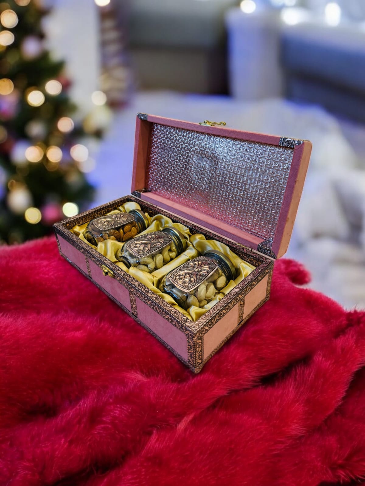 Luxury Dryfruits Gift Premium Jar Hamper | 4 Assorted Dryfruits Combo  | Perfect for Any Occasion & Corporate Gifting