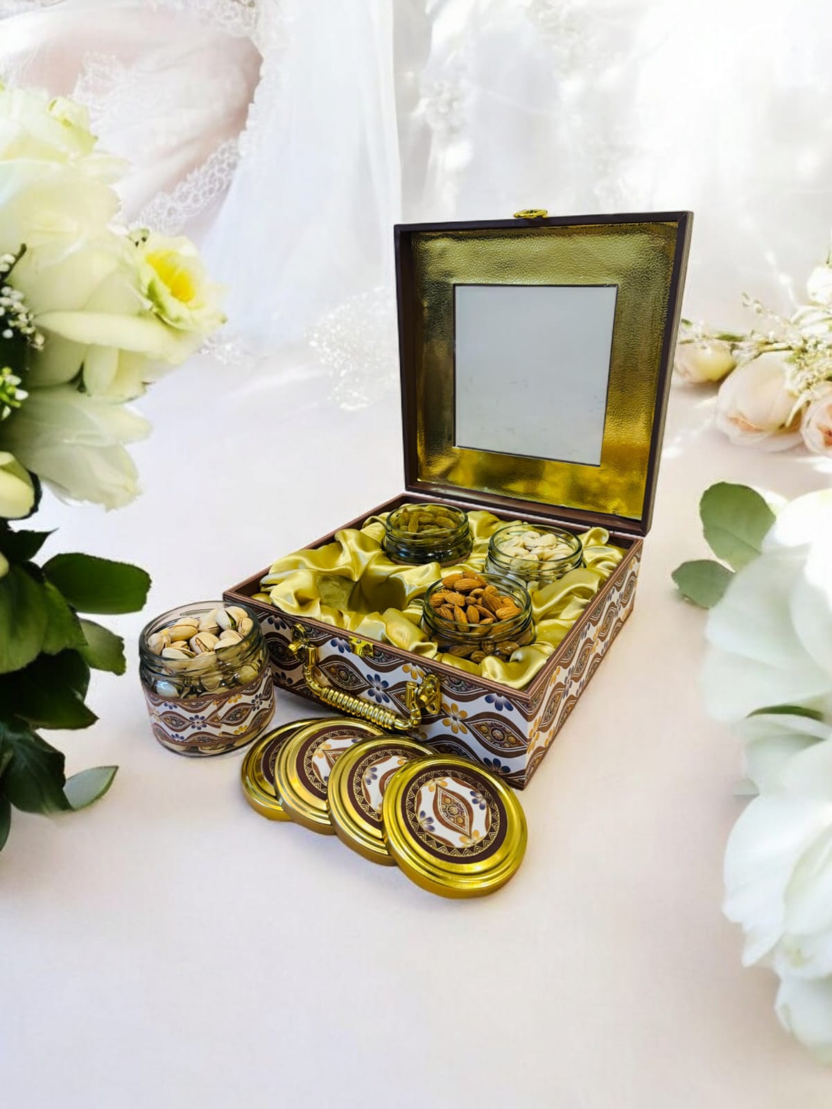 Luxury Dryfruits Gift Premium Jar Hamper | 4 Assorted Dryfruits Combo  | Perfect for Any Occasion & Corporate Gifting