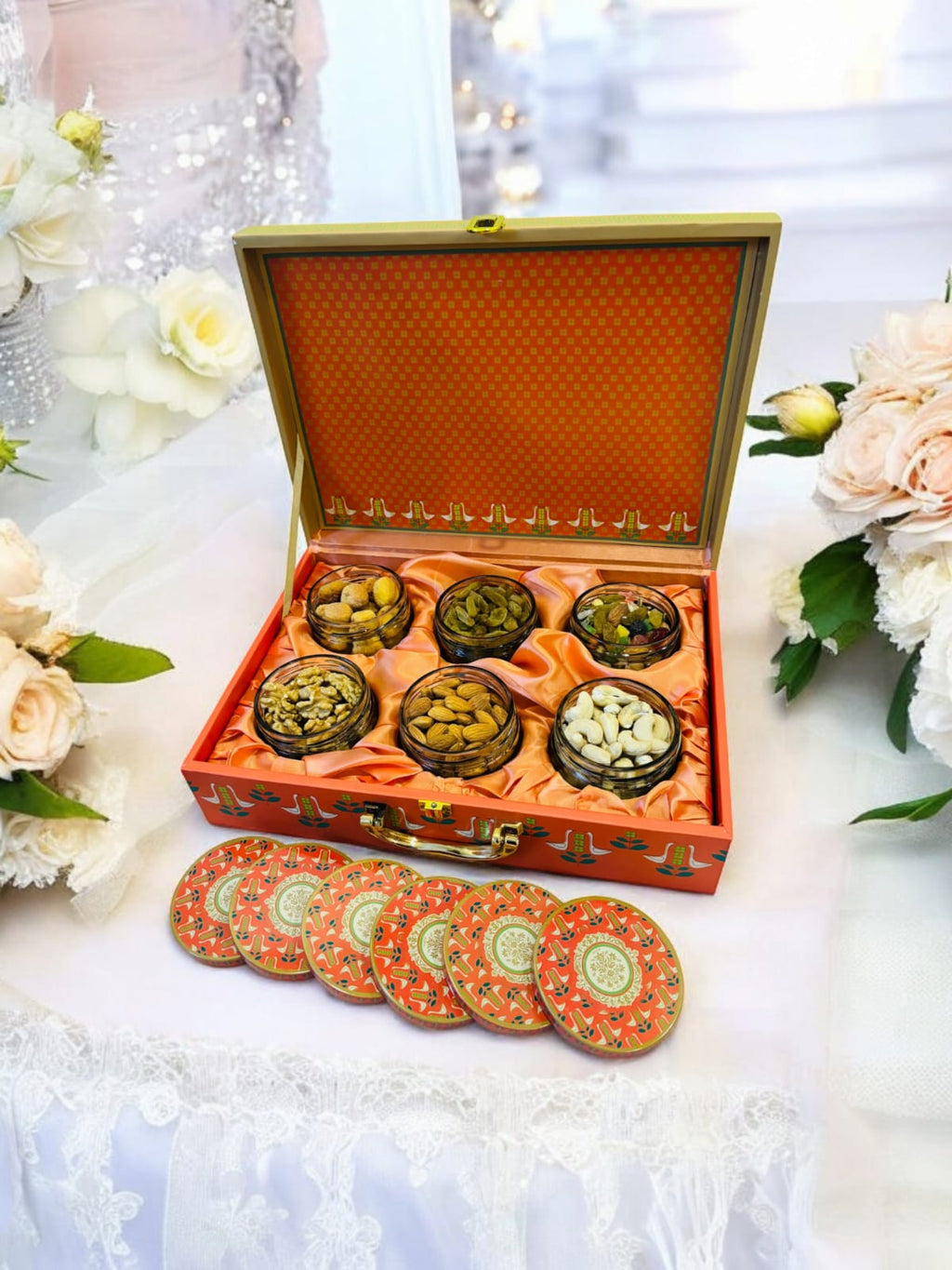 Luxury Dryfruits Gift Premium Jar Hamper | 6 Assorted Dryfruits Combo  | Perfect for Any Occasion & Corporate Gifting
