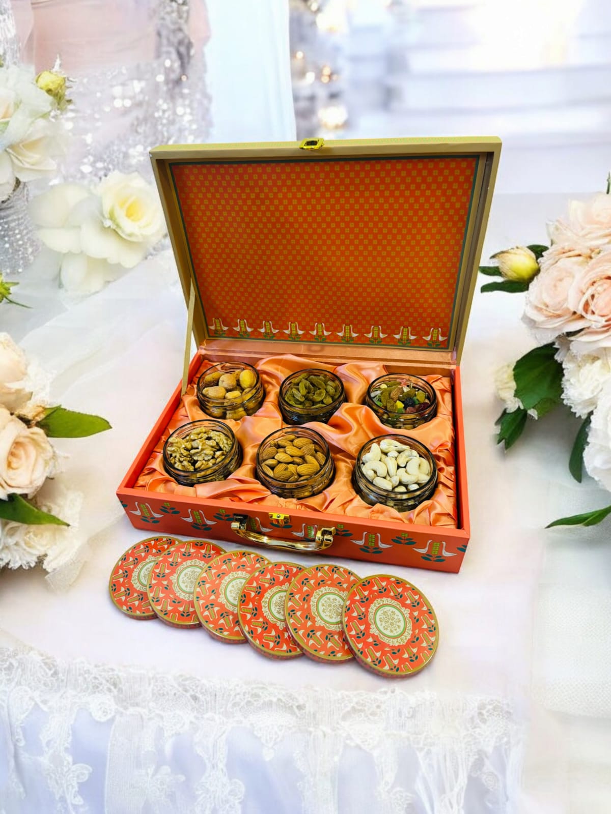 Luxury Dryfruits Gift Premium Jar Hamper | 6 Assorted Dryfruits Combo  | Perfect for Any Occasion & Corporate Gifting