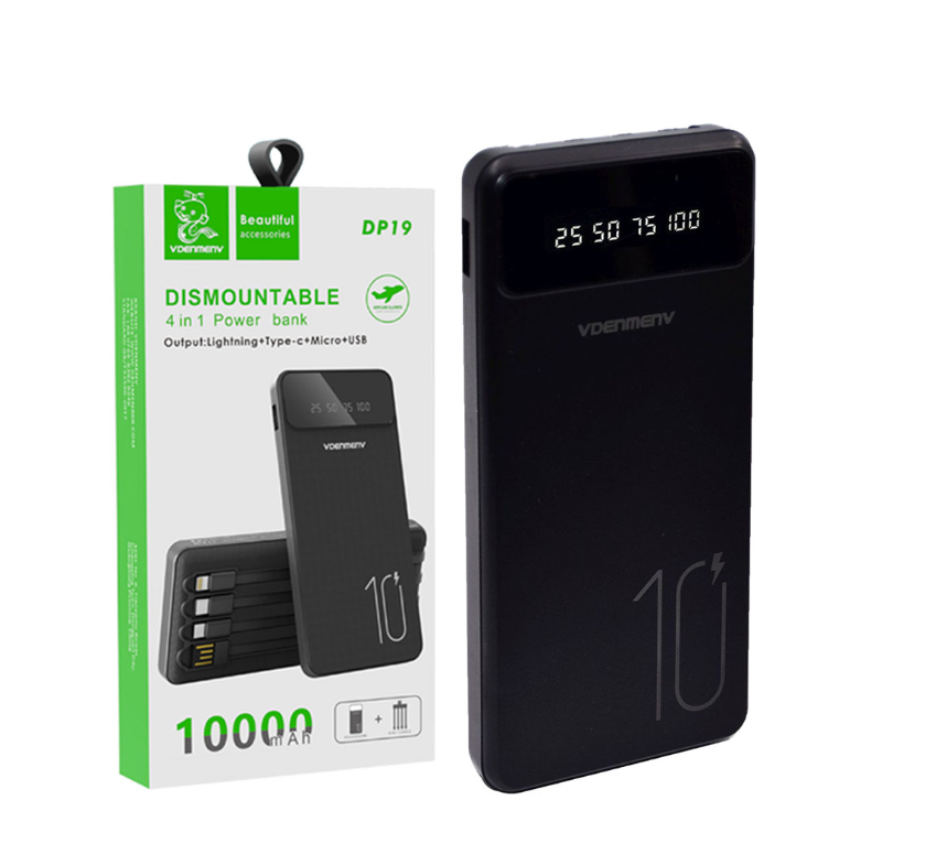 NGG Power Bank DP19 with 2 USB Ports 2.1A 10000mAh Black